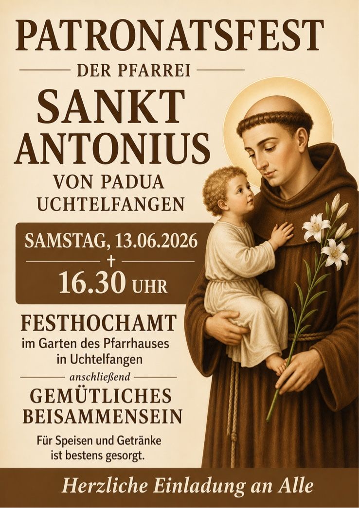 2026-06-13 Patronatsfest Einladung Plakat