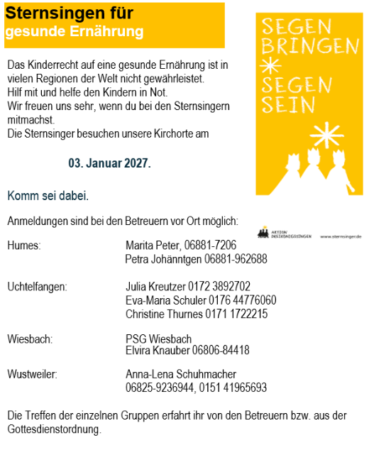 2027-01-03 Sternsingeraktion