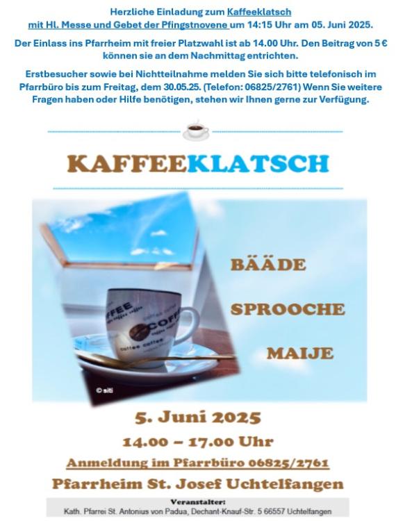 Kaffeeklatschplakat