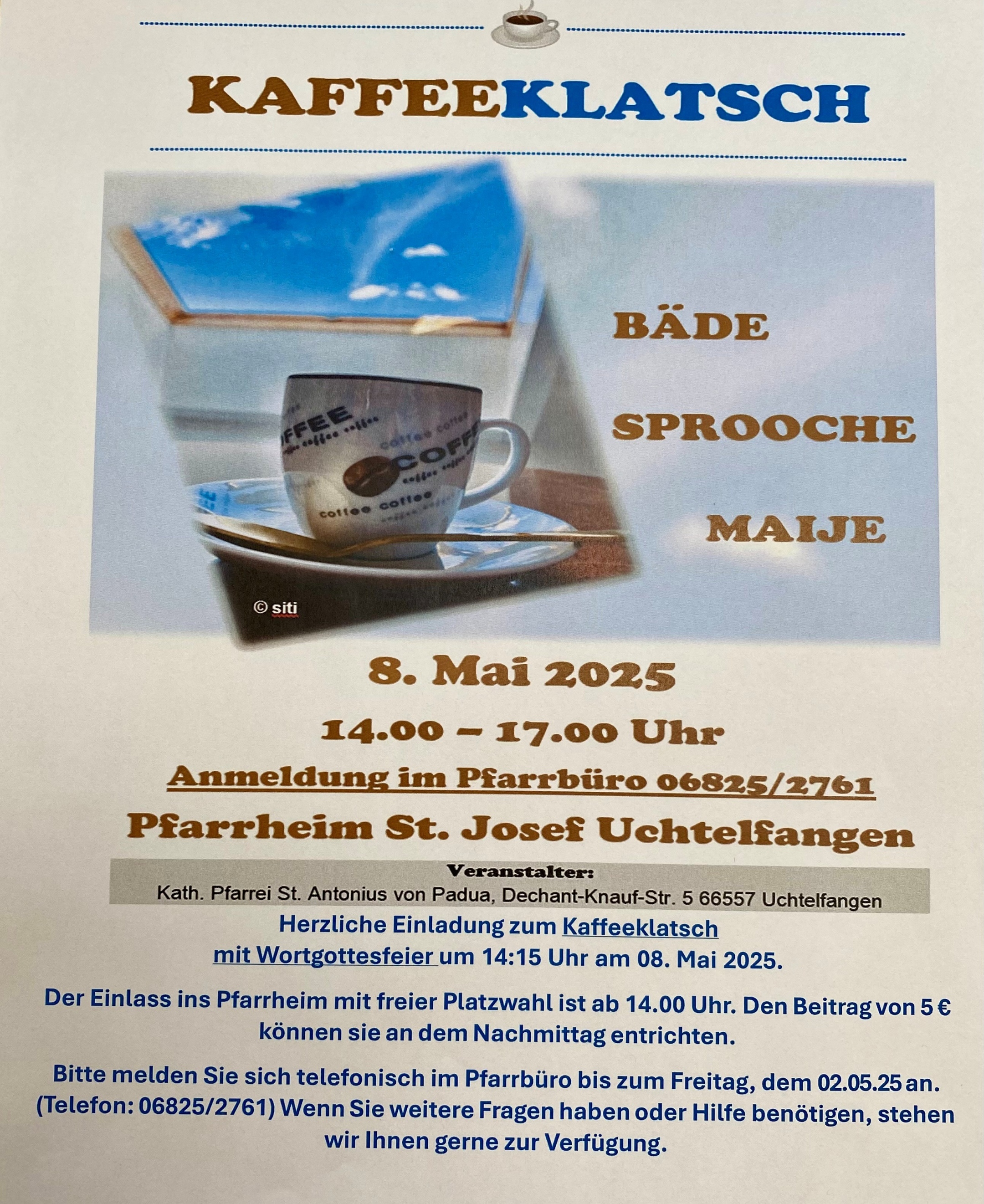 KaffeklatschPlakatMai25