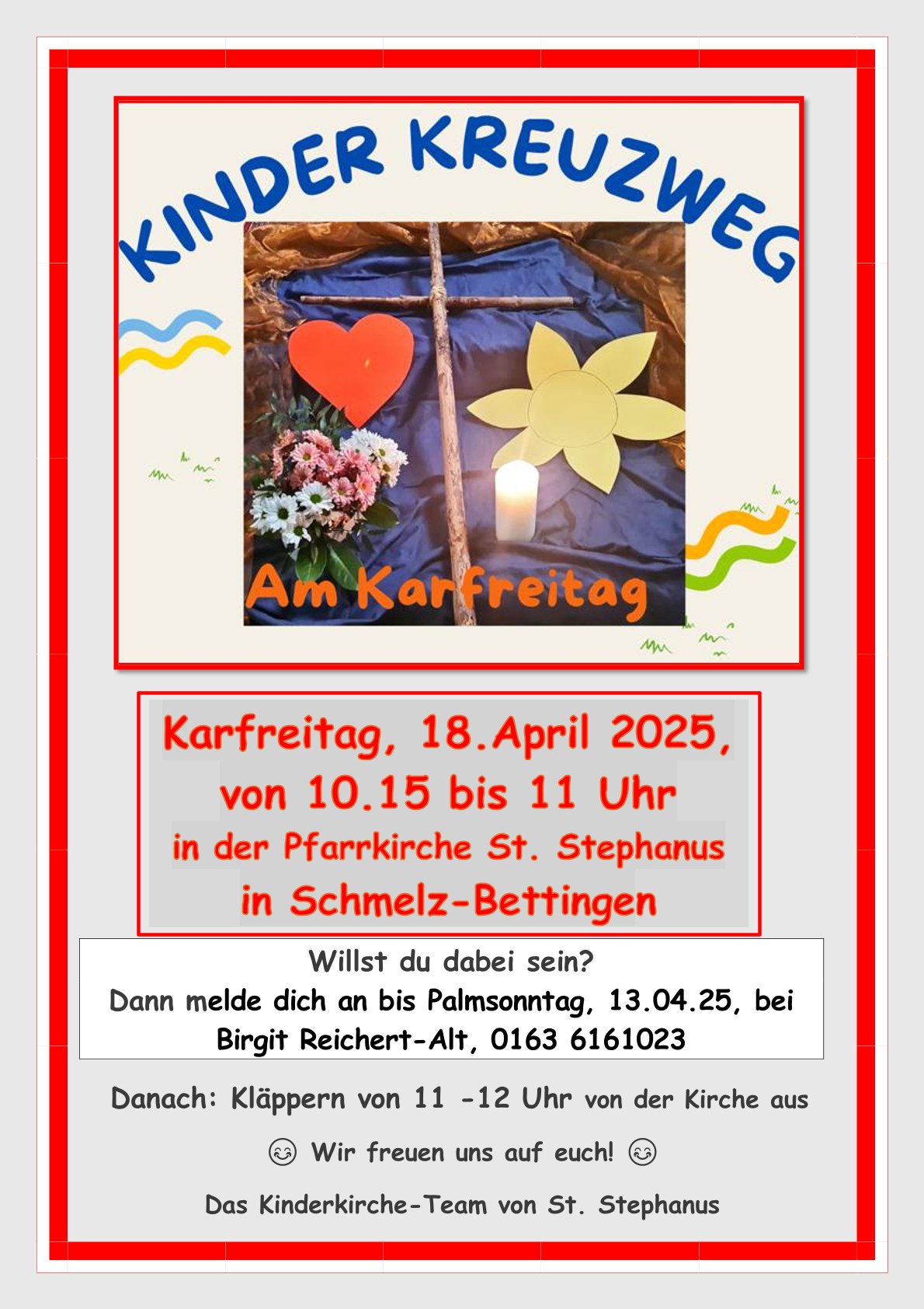 Kinderkreuzweg 25 Werbung