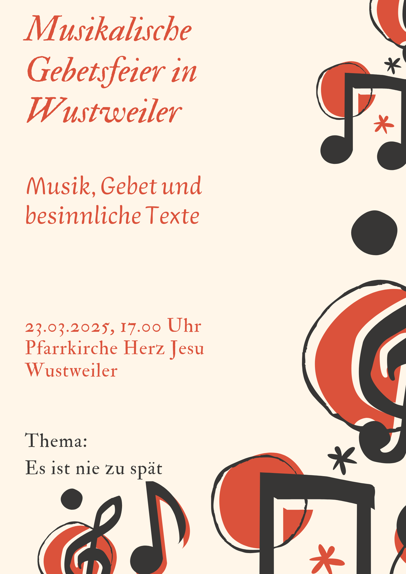 Musikalische GebetsfeierMärz2025