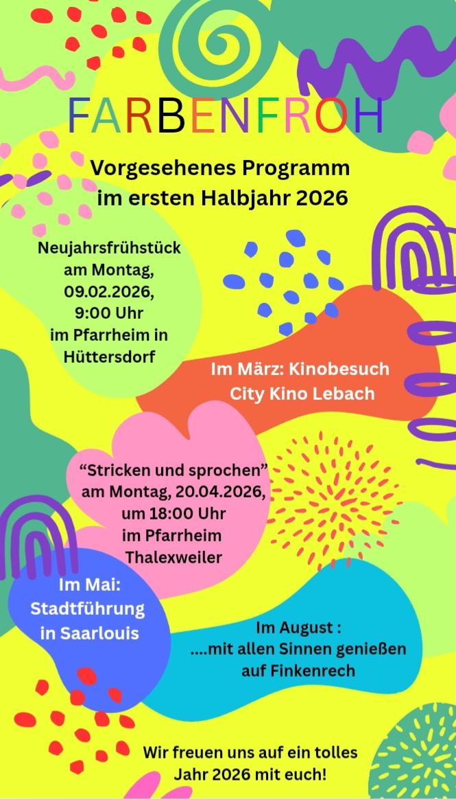 Programm erstes Halbjahr 2026