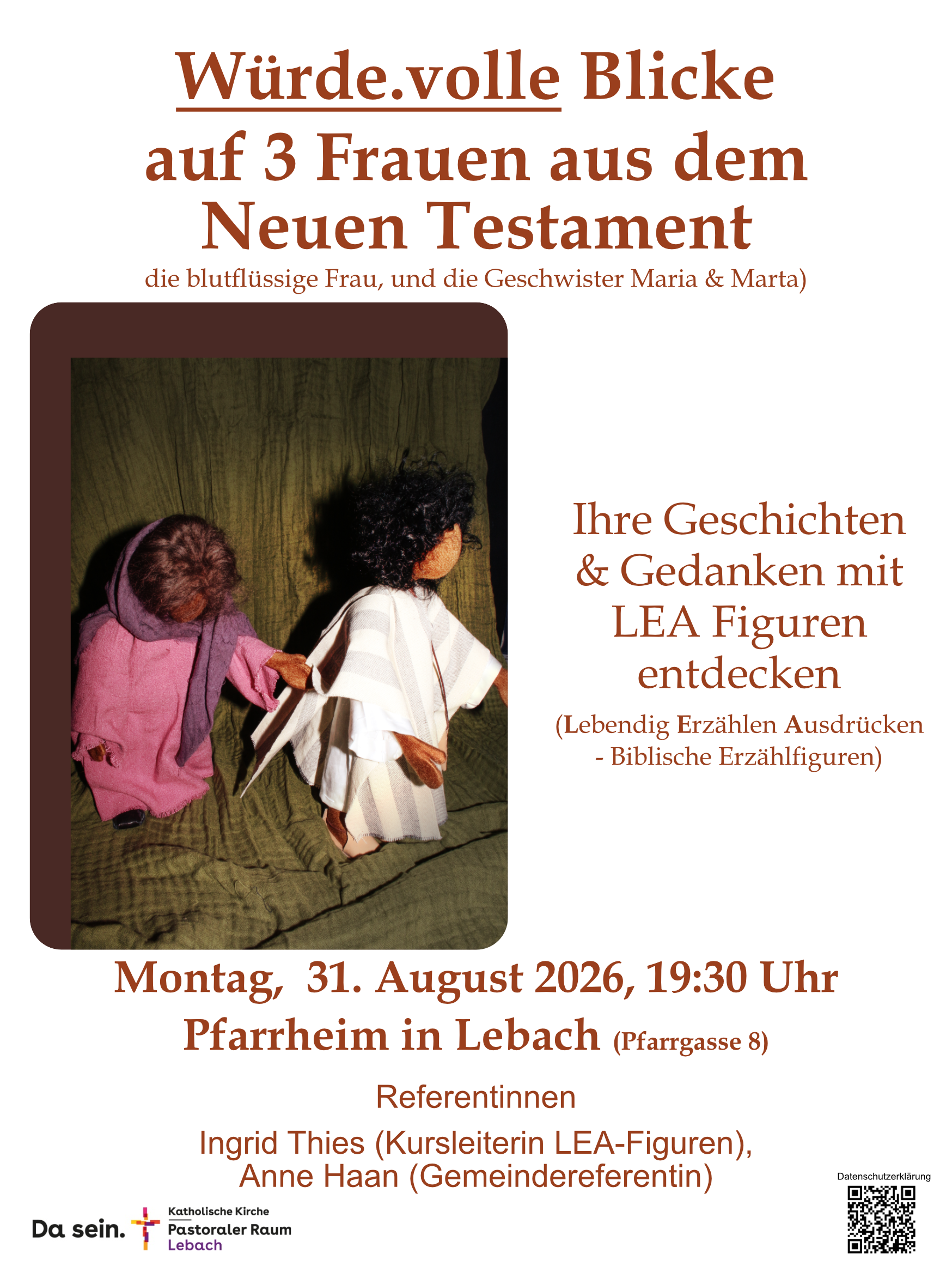 Impulsabend Würde.volle Blicke auf 3 Frauen aus dem NT