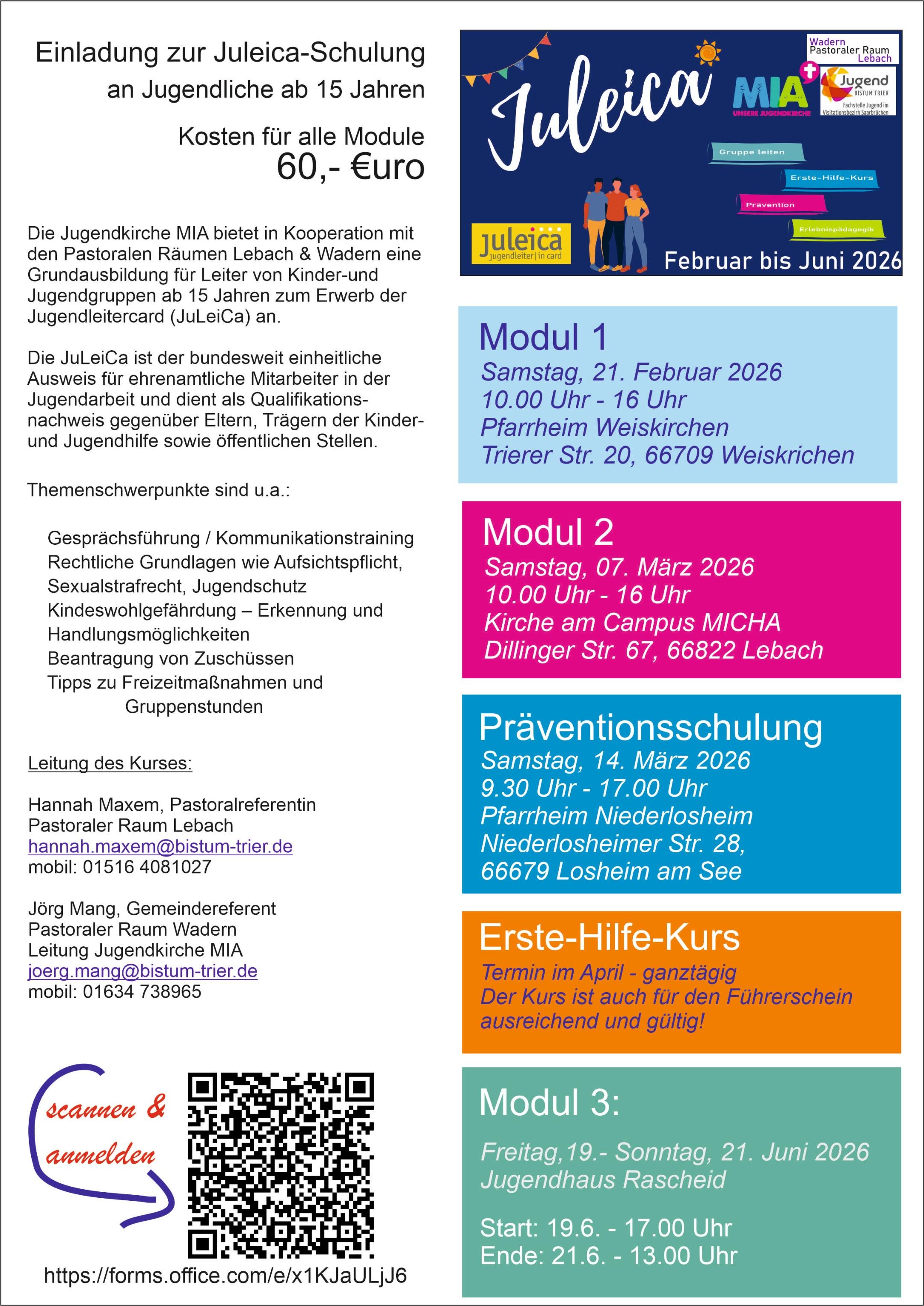 JuLeiCa Februar-Juni 2026