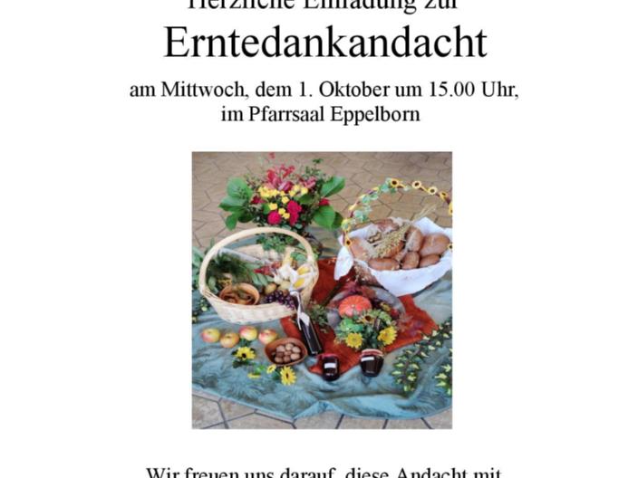 kfd Erntedank Einladung