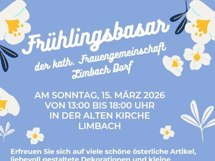 Einladung zum Frühlingsbasar