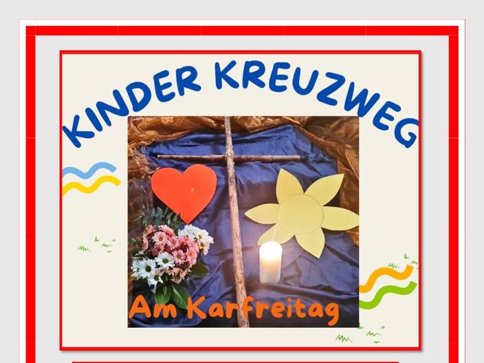 Einladung zum Kinderkreuzweg Karfreitag