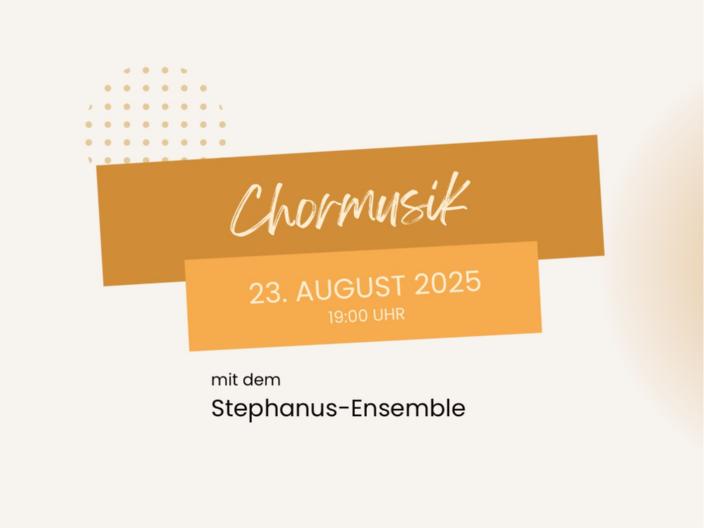 Chormusik und Soirée in Außen